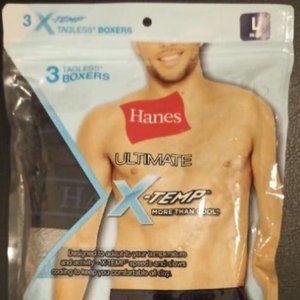 Hanes Ultimate X-Temp BOXERS 3 pack L NEW
